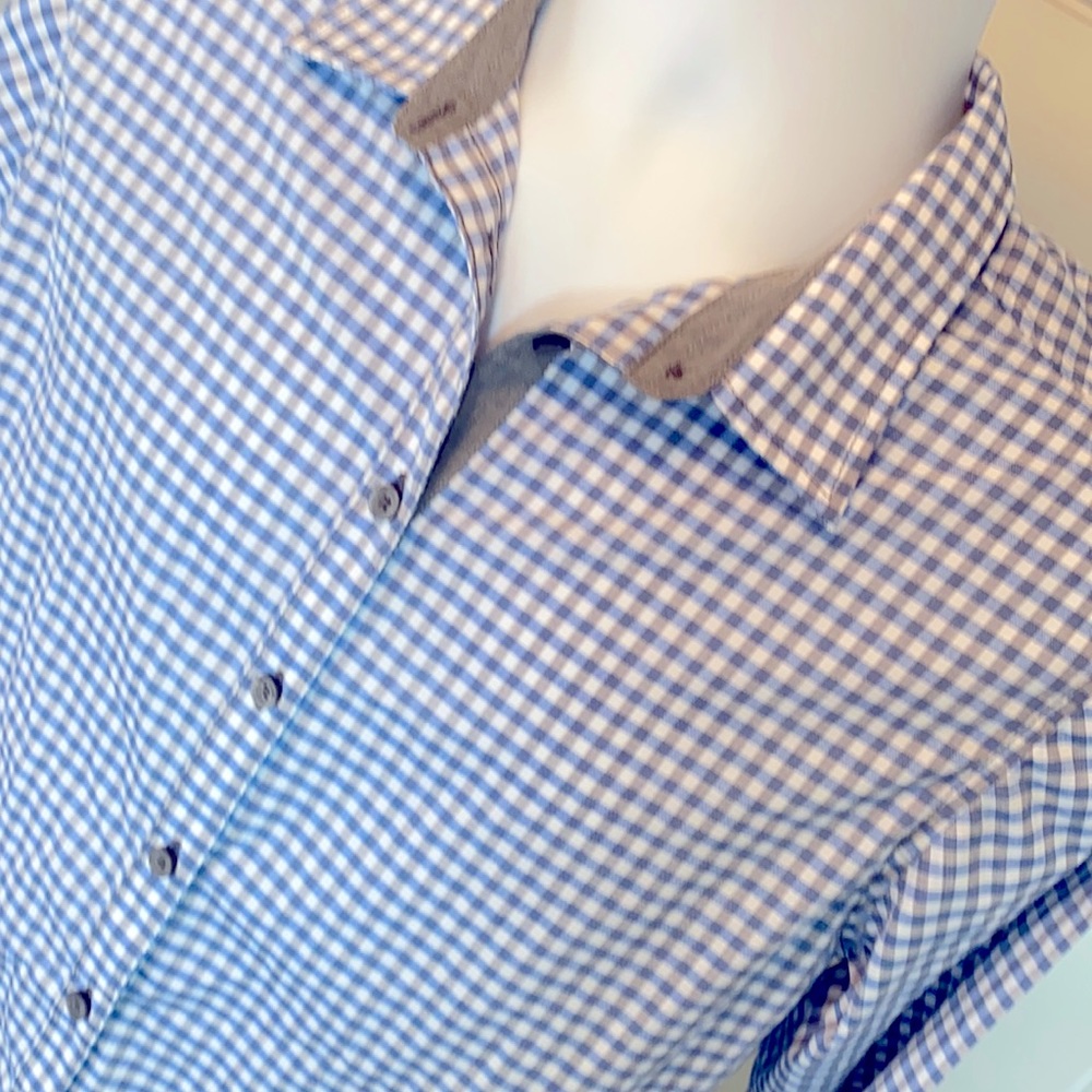 Hi Chef Works Gingham Dress Shirt Med
